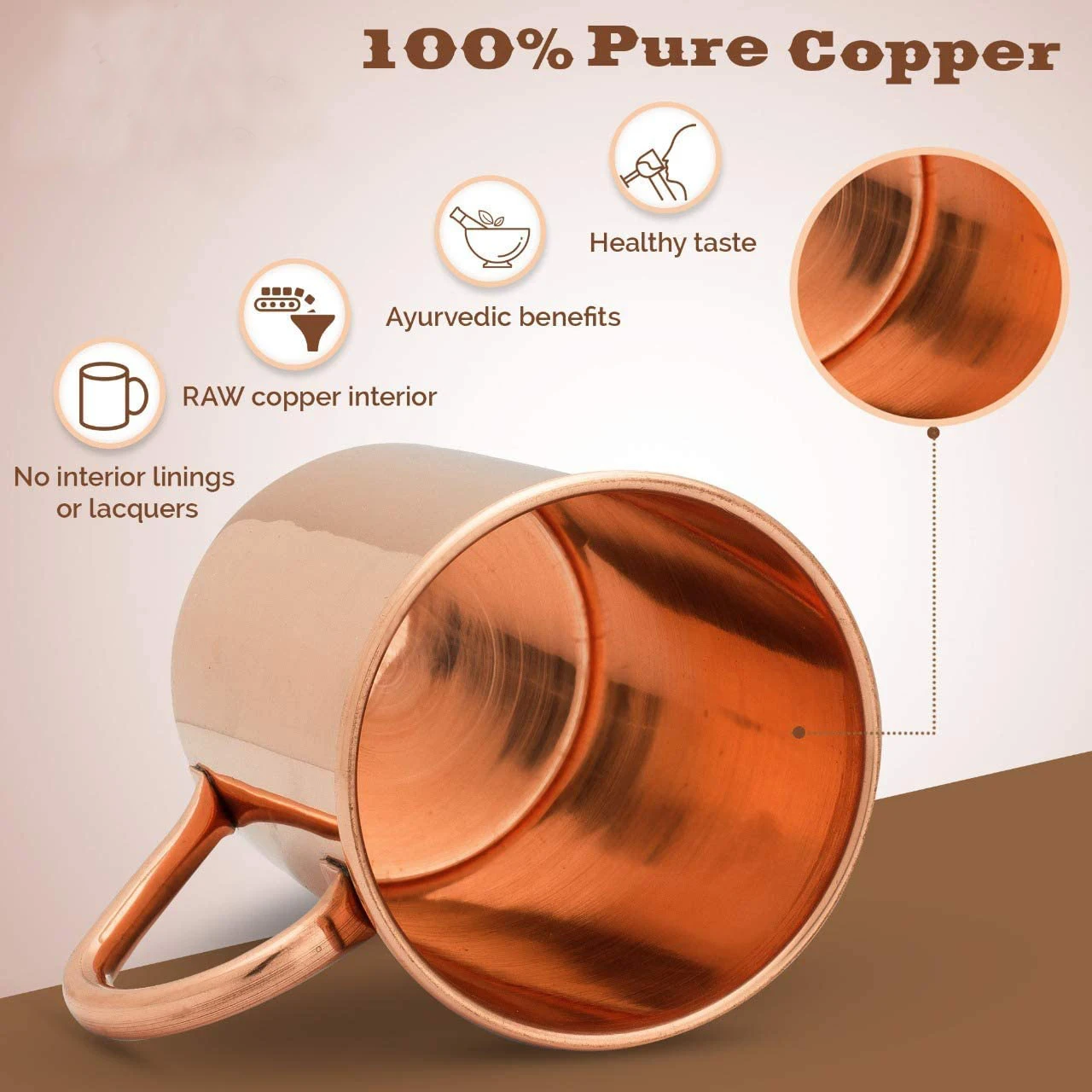 Moscow Mule PURE Copper Mugs-C - Copper Cocktail Mug review and price